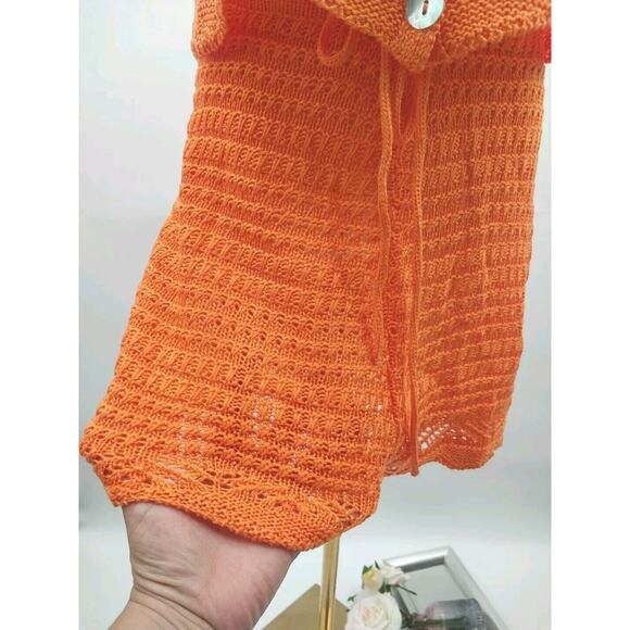 Jolie & Joy Knit Crochet Tank Top and Short Set Swim Cover Stripe Size 1X - Picture 9 of 13